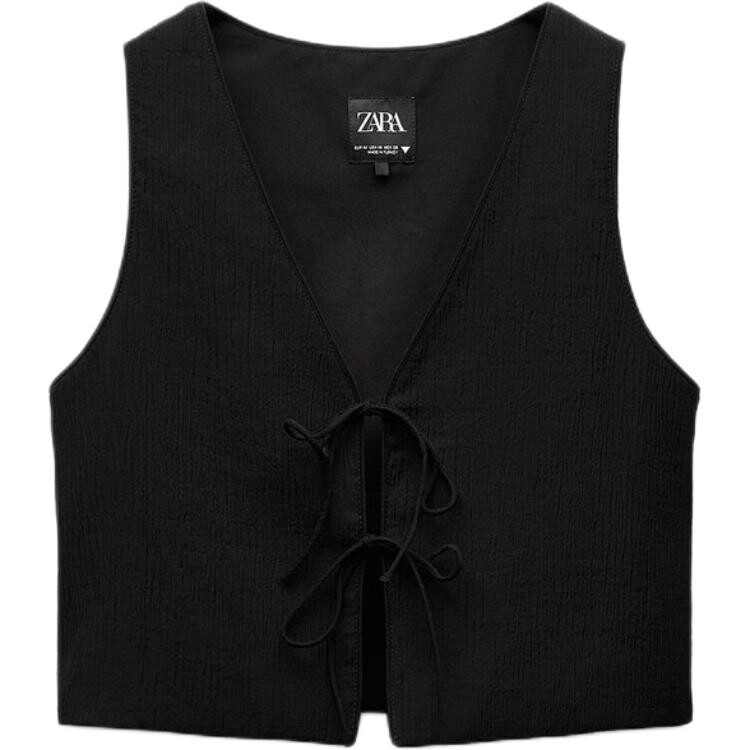 

Trf Жилет женский черный Zara