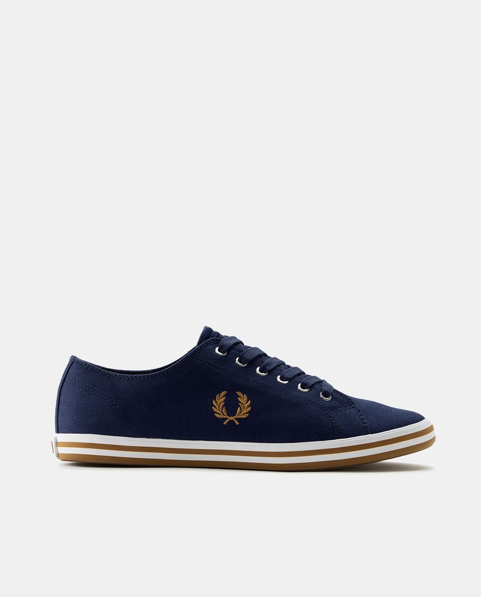 

Мужские низкие кеды Kingston из парусины с логотипом Fred Perry, темно-синий