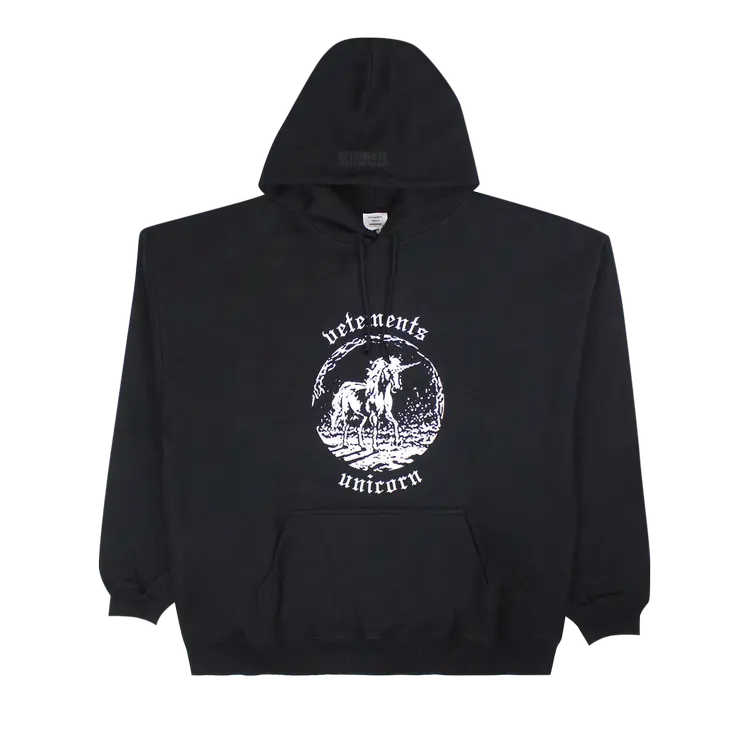 

Худи Vetements Oversized 'Black', черный