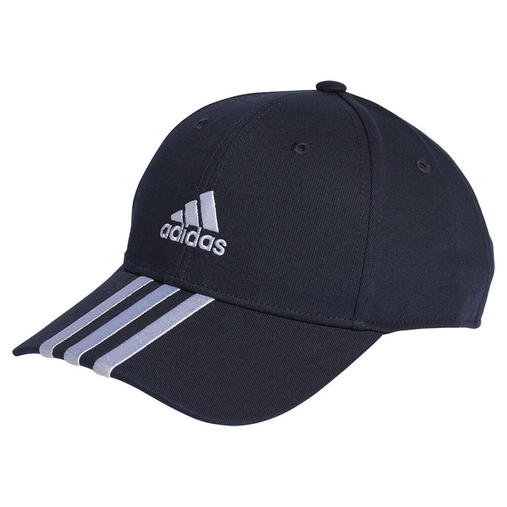 

Бейсболка adidas 3 Stripes Cotton Twill Baseball, синий, Серый