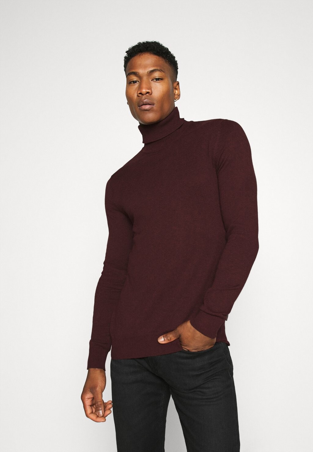 

Свитер JJEEMIL ROLL NECK Jack & Jones, порт рояль меланж