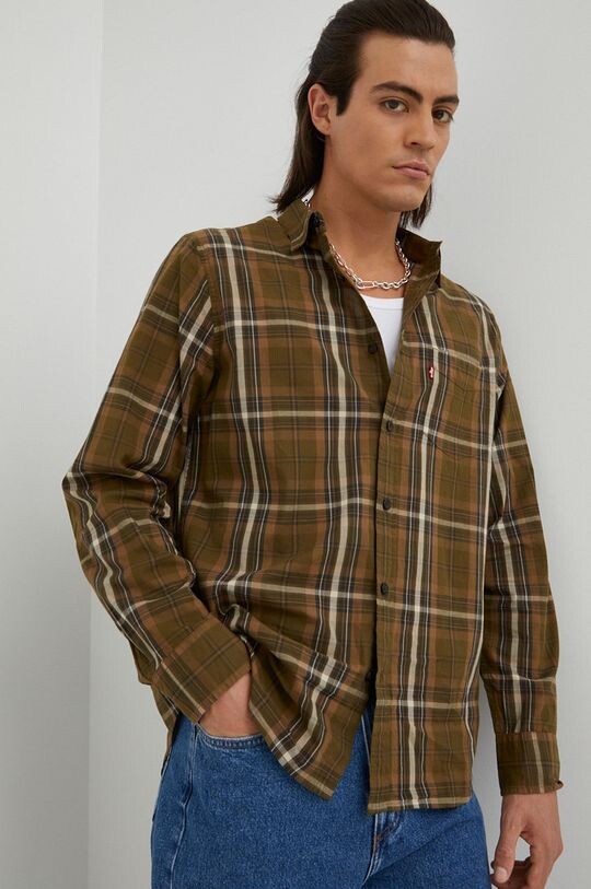 

Хлопковая рубашка Levi's, зеленый