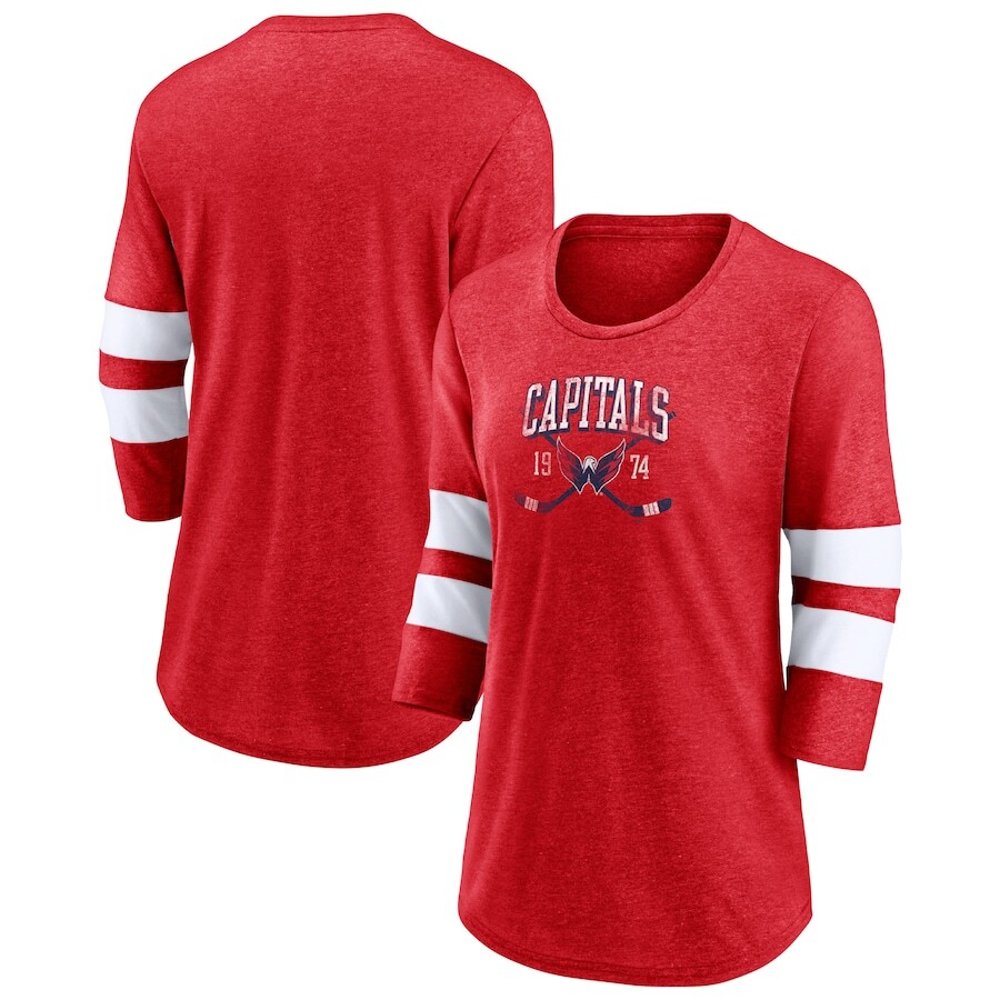 

Футболка с длинным рукавом Fanatics Branded Washington Capitals, красный