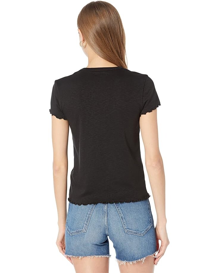 

Футболка Madewell Baby Tee, реальный черный