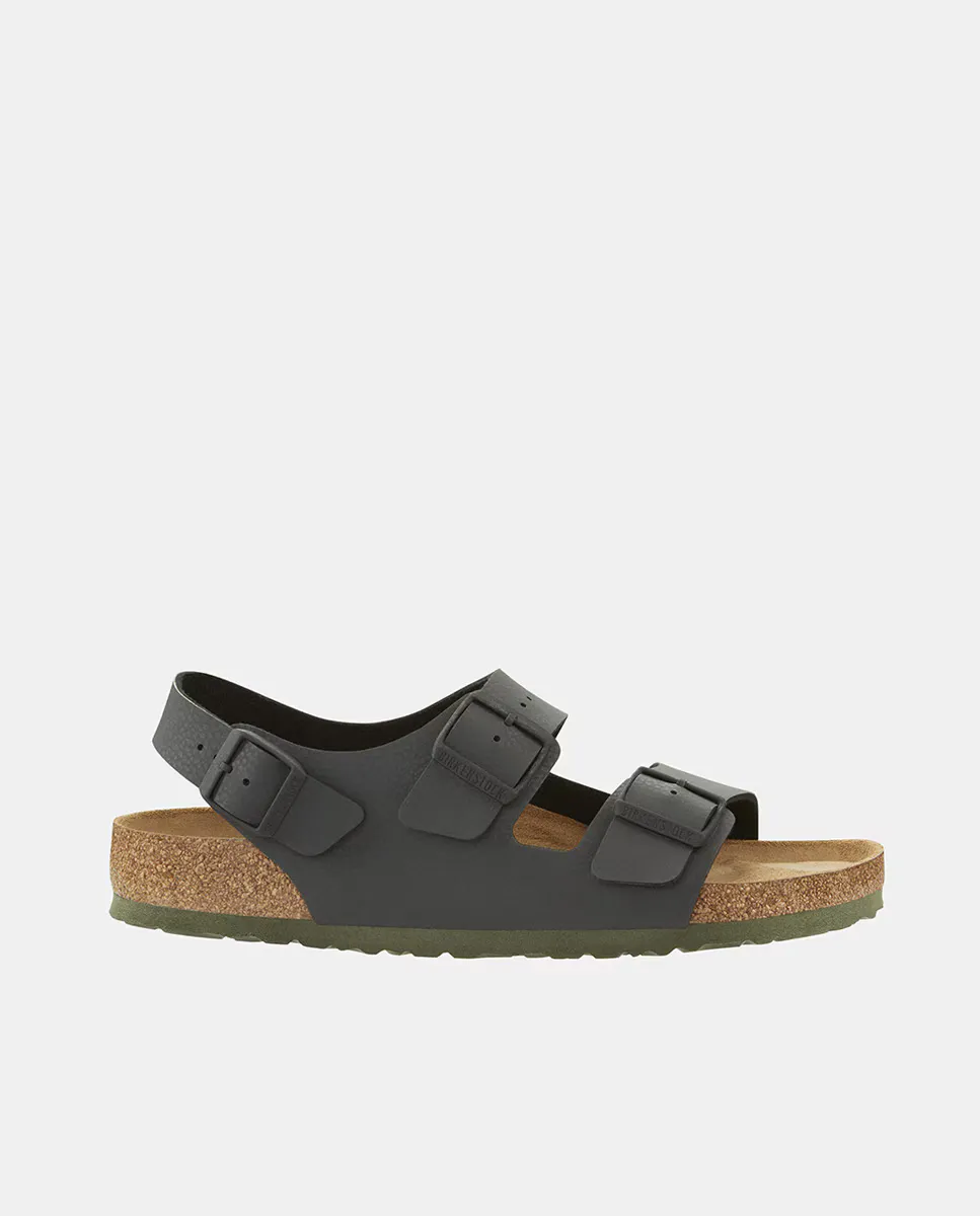 

Мужские открытые сандалии Milano с ремешком с пряжкой Birkenstock, цвет Topo