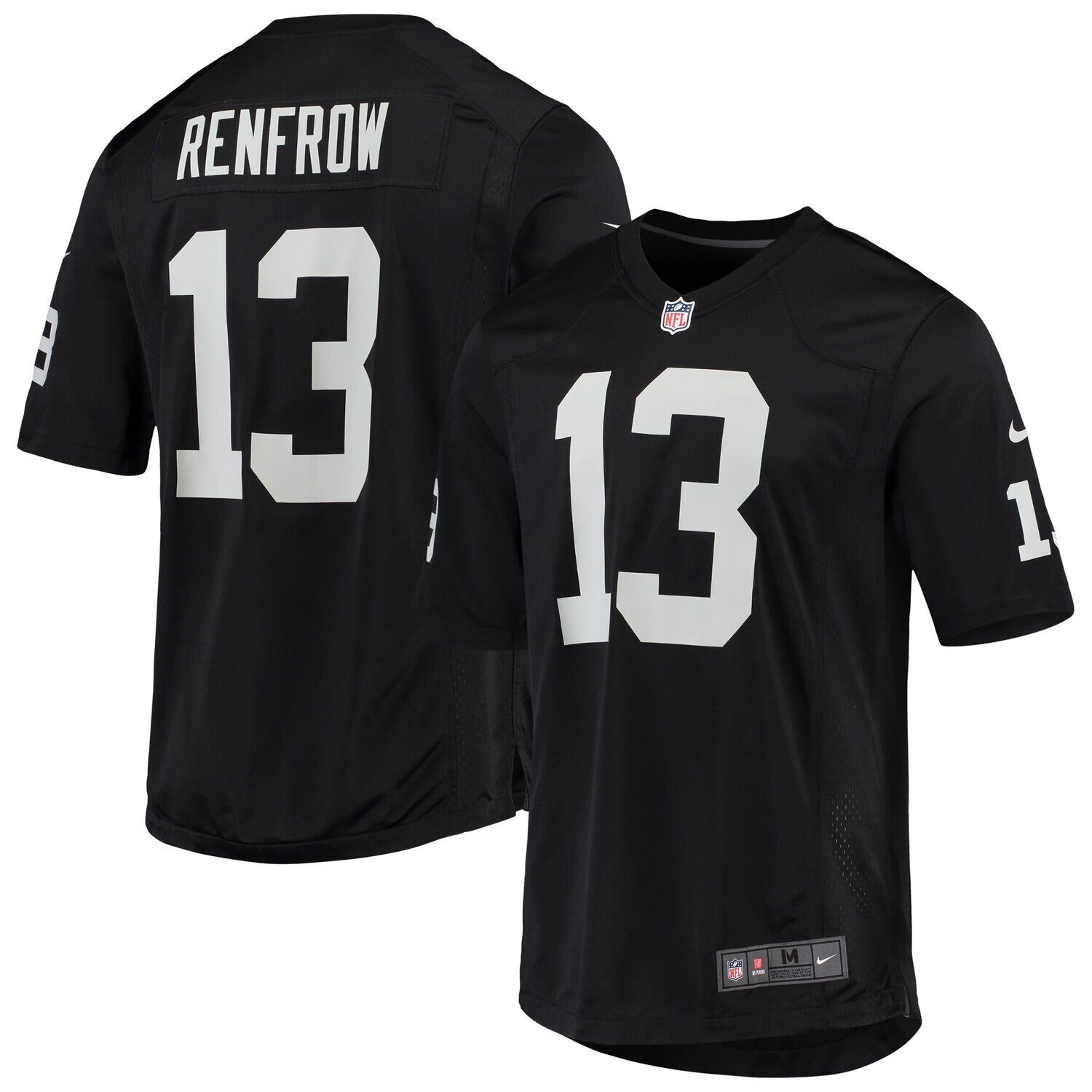 

Мужская черная игровая майка Nike Hunter Renfrow Oakland Raiders