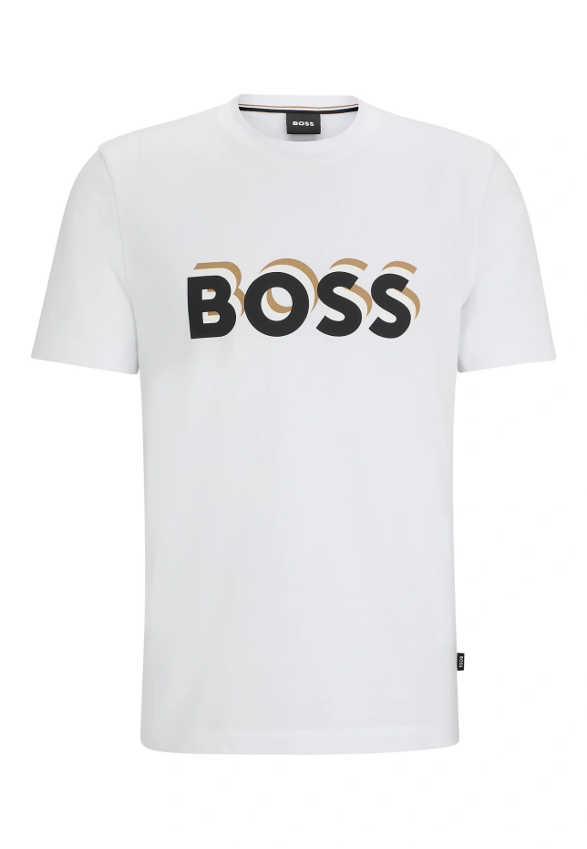 

Футболка tiburt 427 стандартного кроя Boss, белый