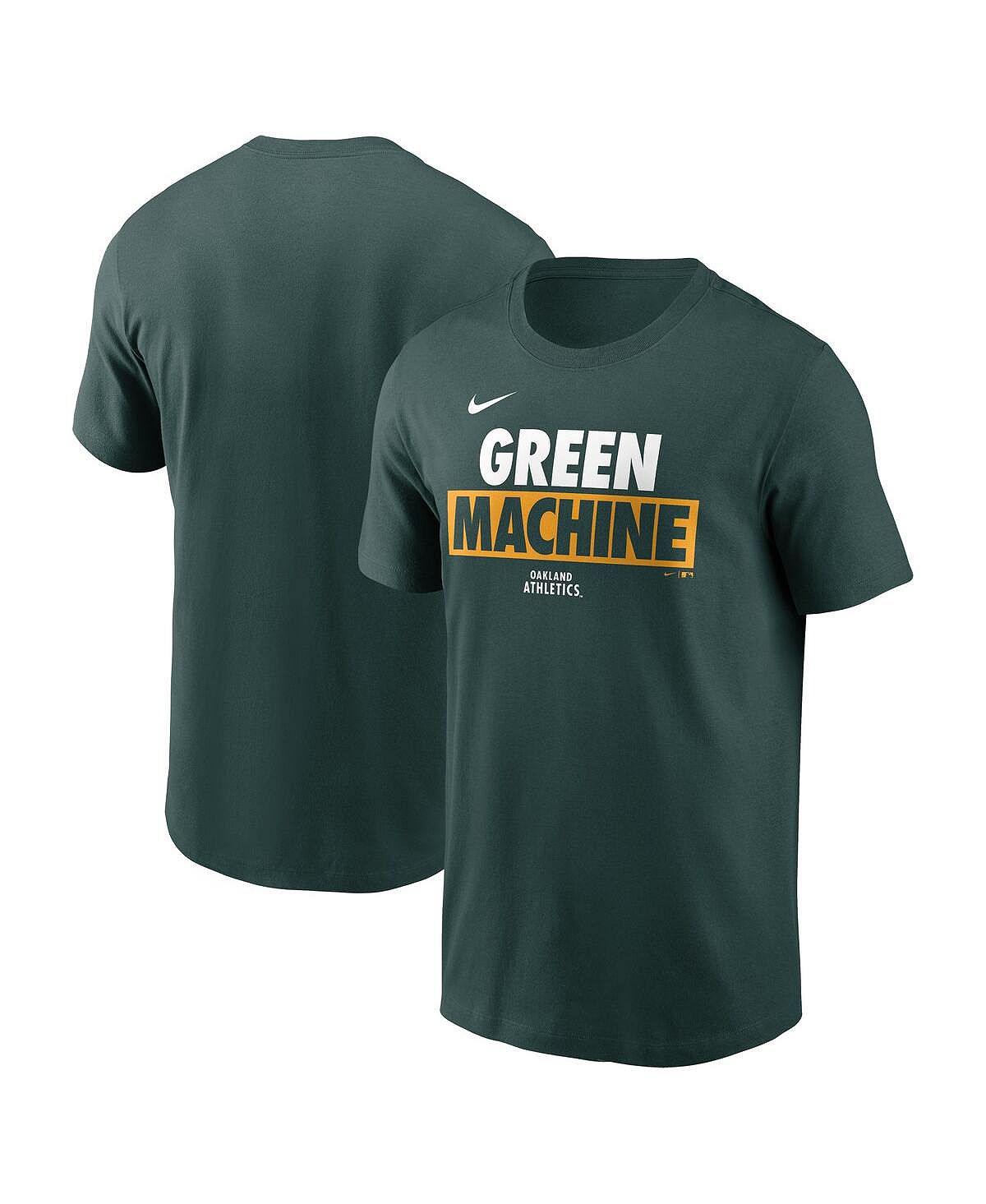 Мужская зеленая футболка Oakland Athletics Rally Rule Nike leningrad athletics