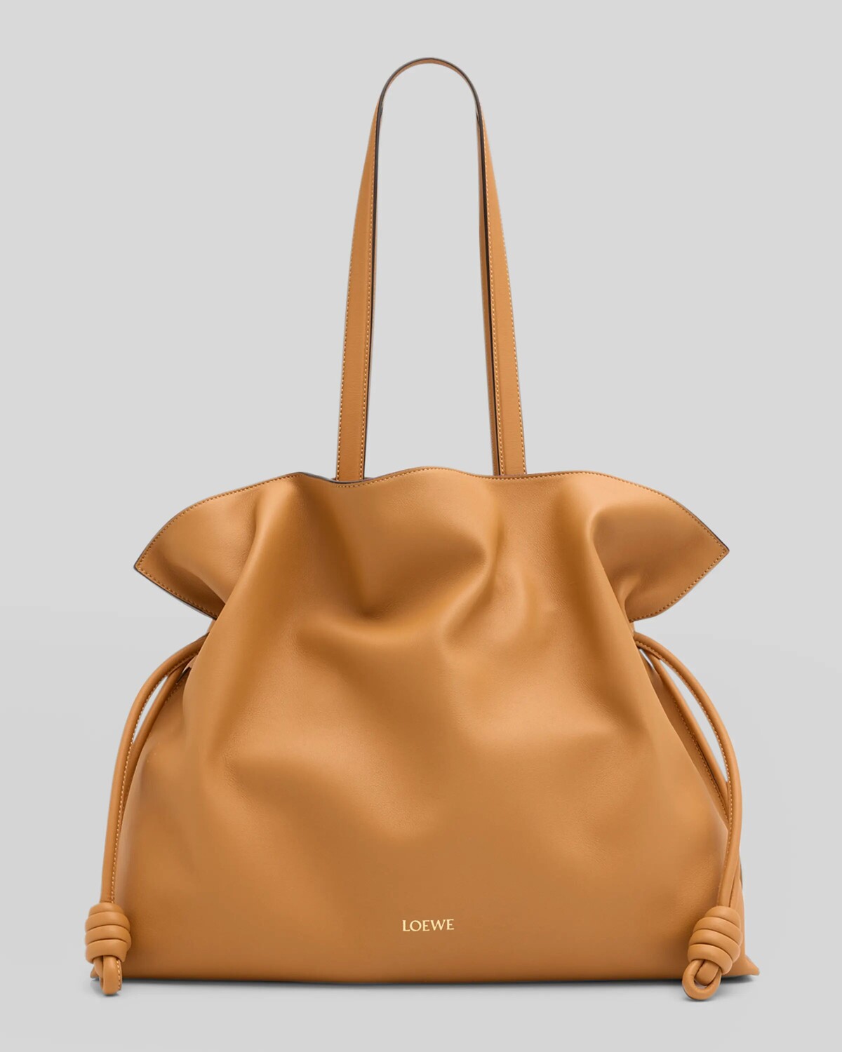 

Клатч Flamenco XL из кожи напа с анаграммой из золотой фольги Loewe, цвет Dark Burgundy