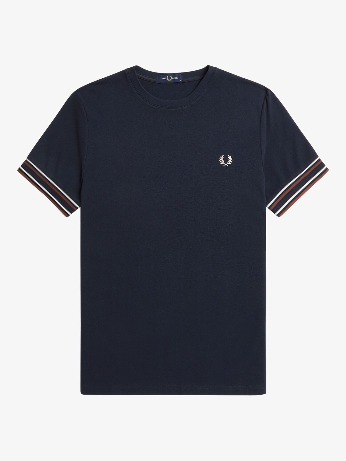 

Футболка с ярким кончиком Fred Perry, темно-синий