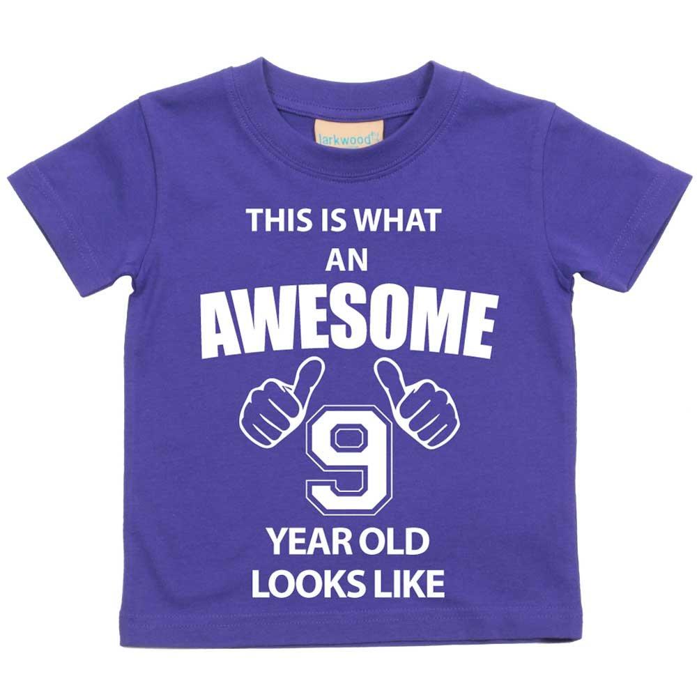Вот как выглядит потрясающая футболка 9-летнего ребенка 60 SECOND MAKEOVER, фиолетовый