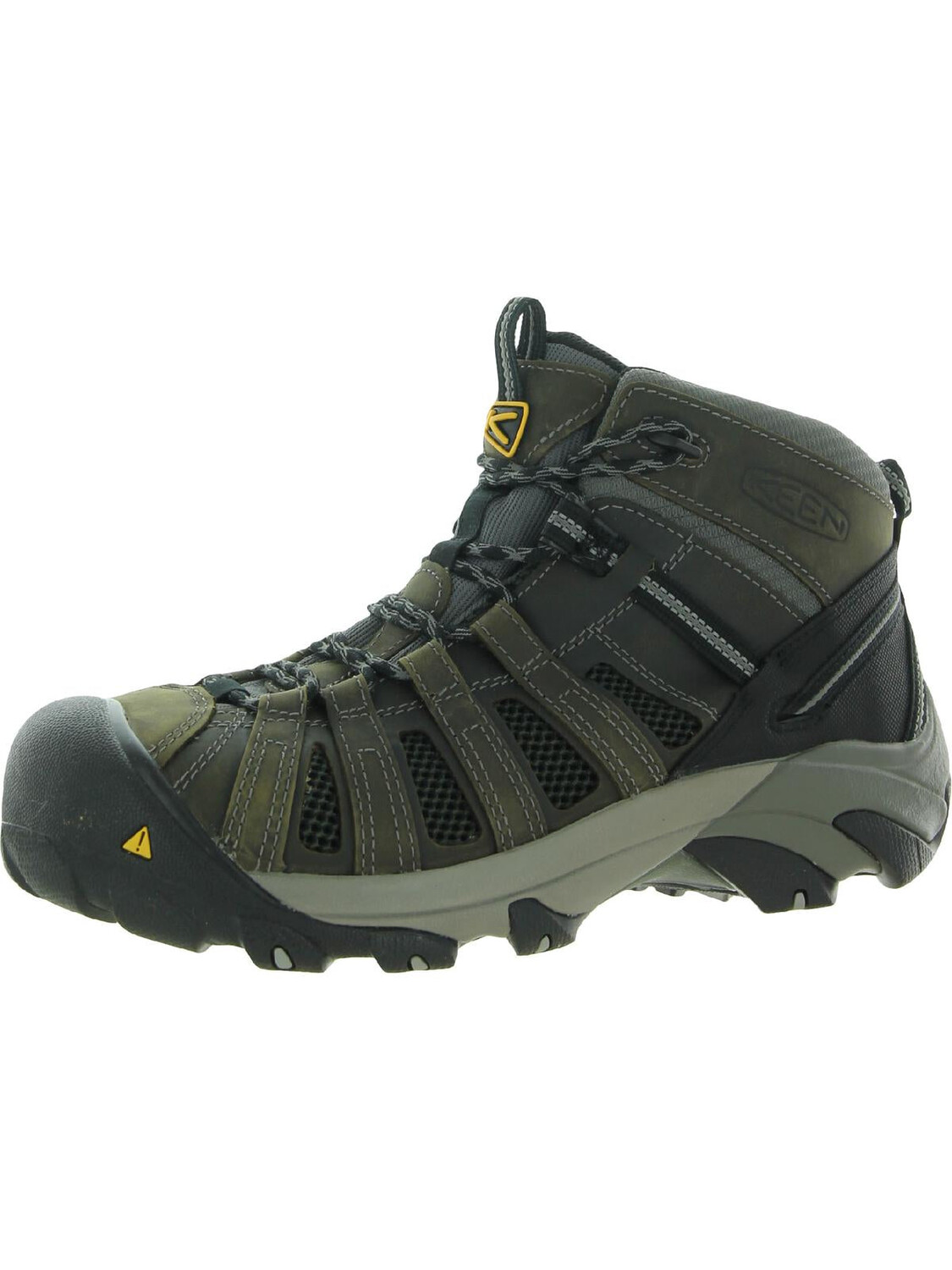 

Мужские рабочие ботинки Flint Mid со стальным носком для работы и безопасности Keen, цвет Gargoyle/Forest Night