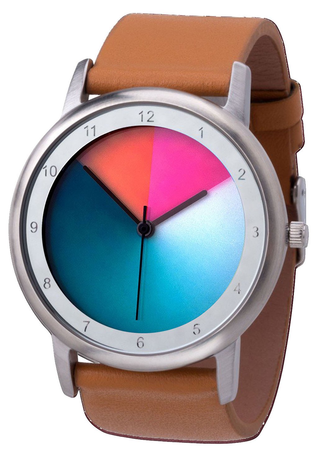 Умные часы AVANTGARDIA CLASSIC Rainbow Watch, цвет natur echtlederarmband braun