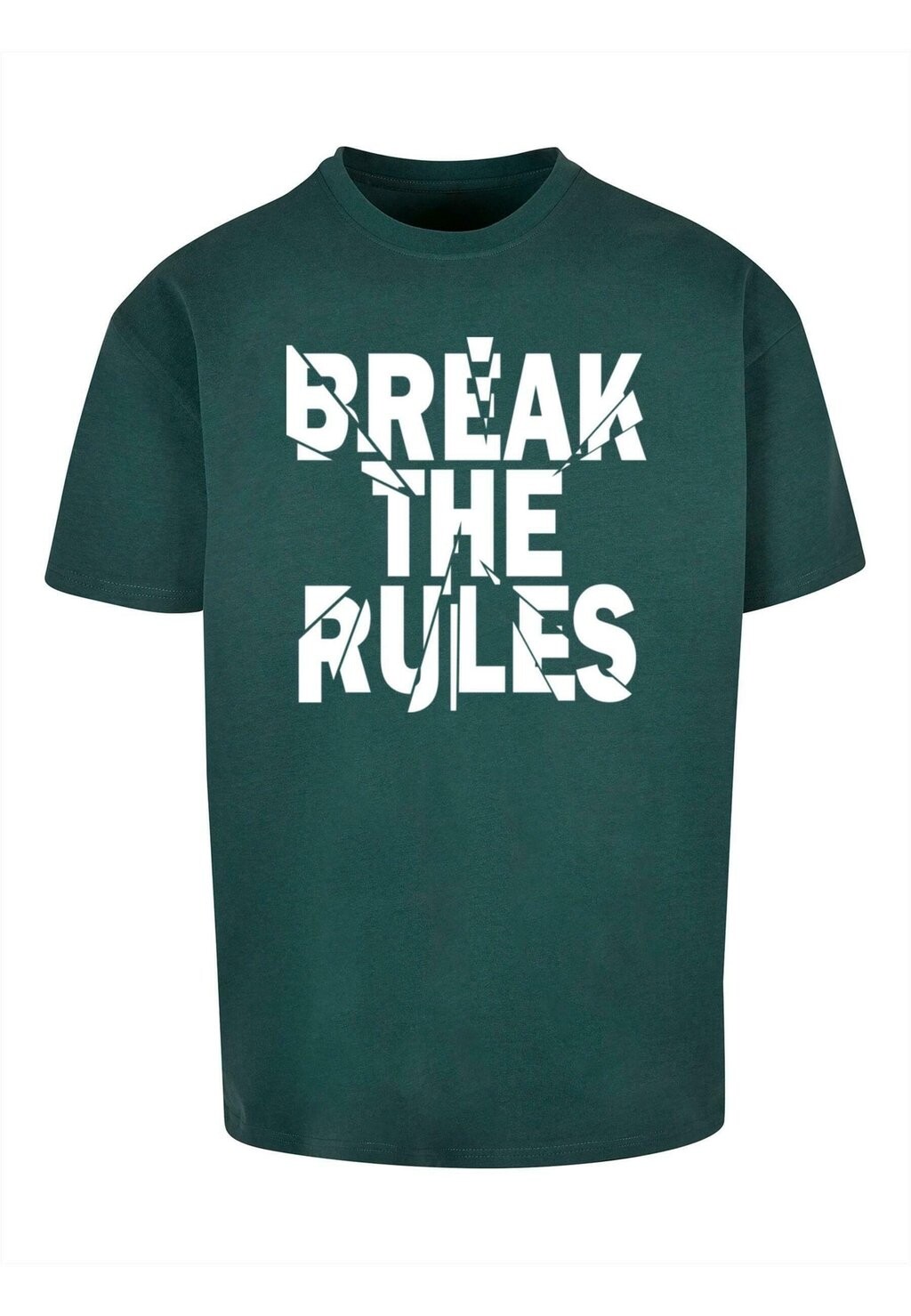 

Футболка с принтом BREAK THE RULES 2 HEAVY OVERSIZE Merchcode, цвет bottlegreen