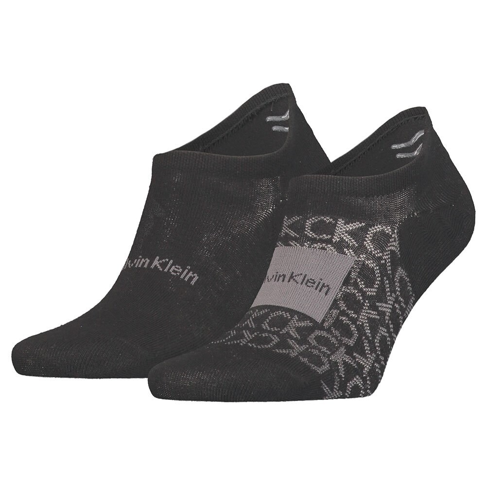 

Носки Calvin Klein Footie Badge No Show 2 шт, черный