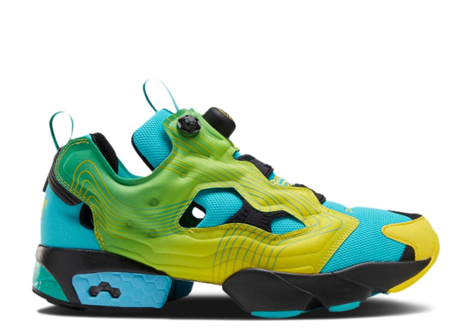 

Кроссовки Reebok Chromat X Instapump Fury Og 'Emerald', синий, Синий;зеленый