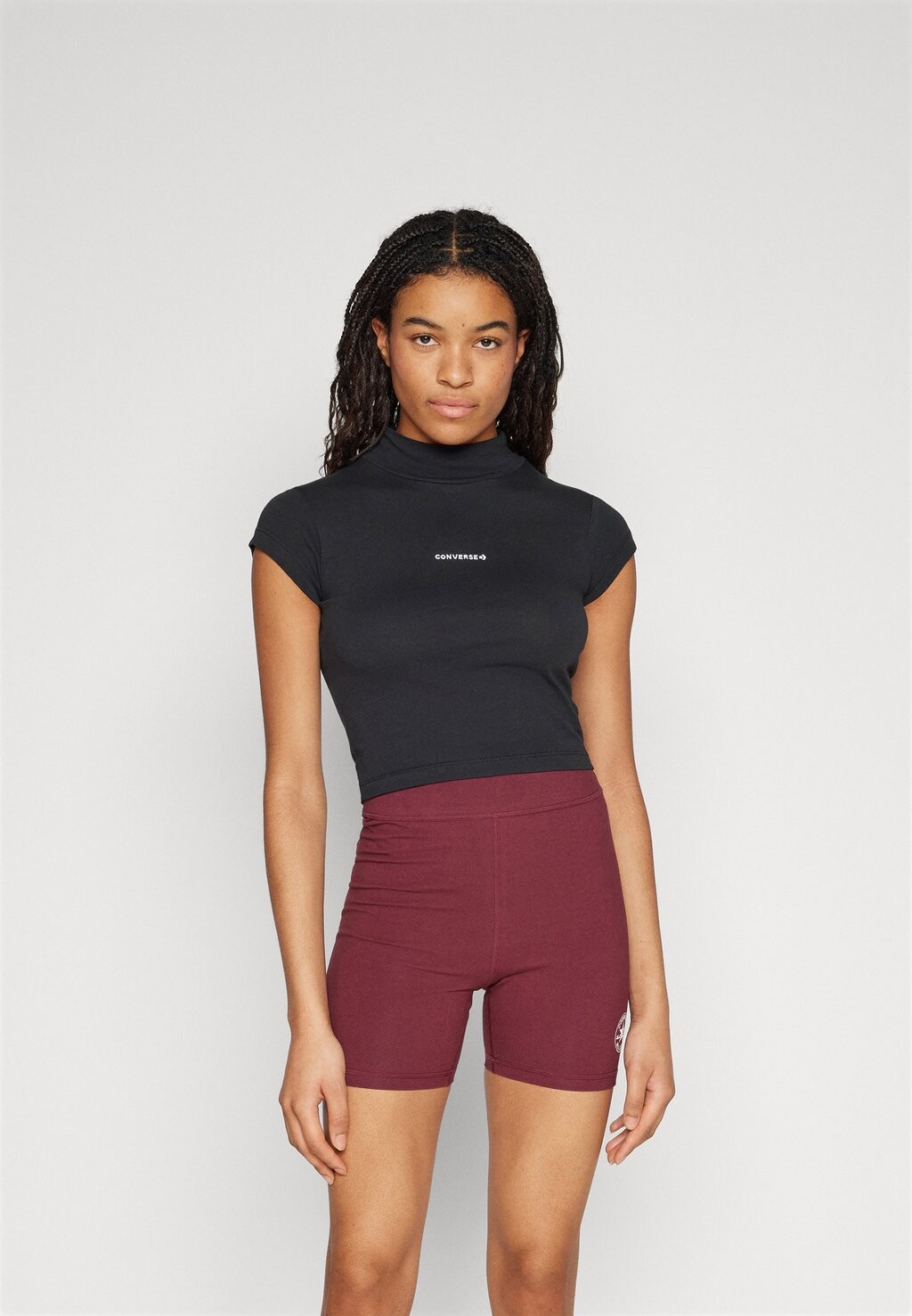 

Футболка с принтом WORDMARK TOP Converse, цвет black