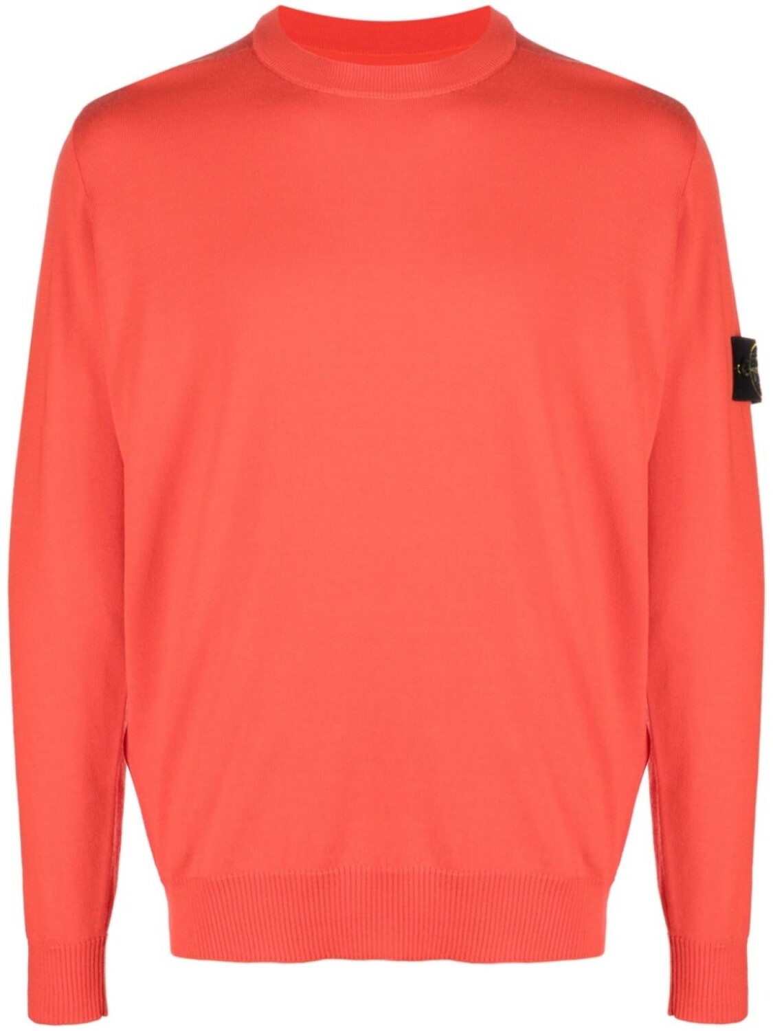 

Stone Island джемпер из вирджинской шерсти с логотипом Compass, оранжевый
