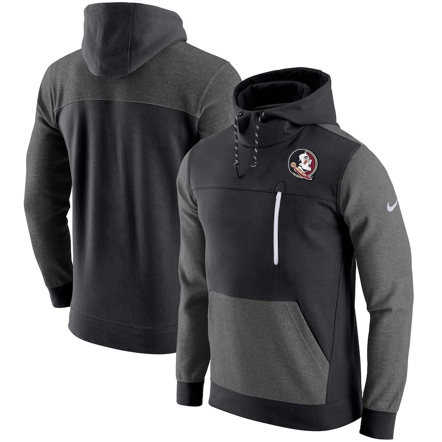 

Пуловер с капюшоном Nike Florida State Seminoles, черный