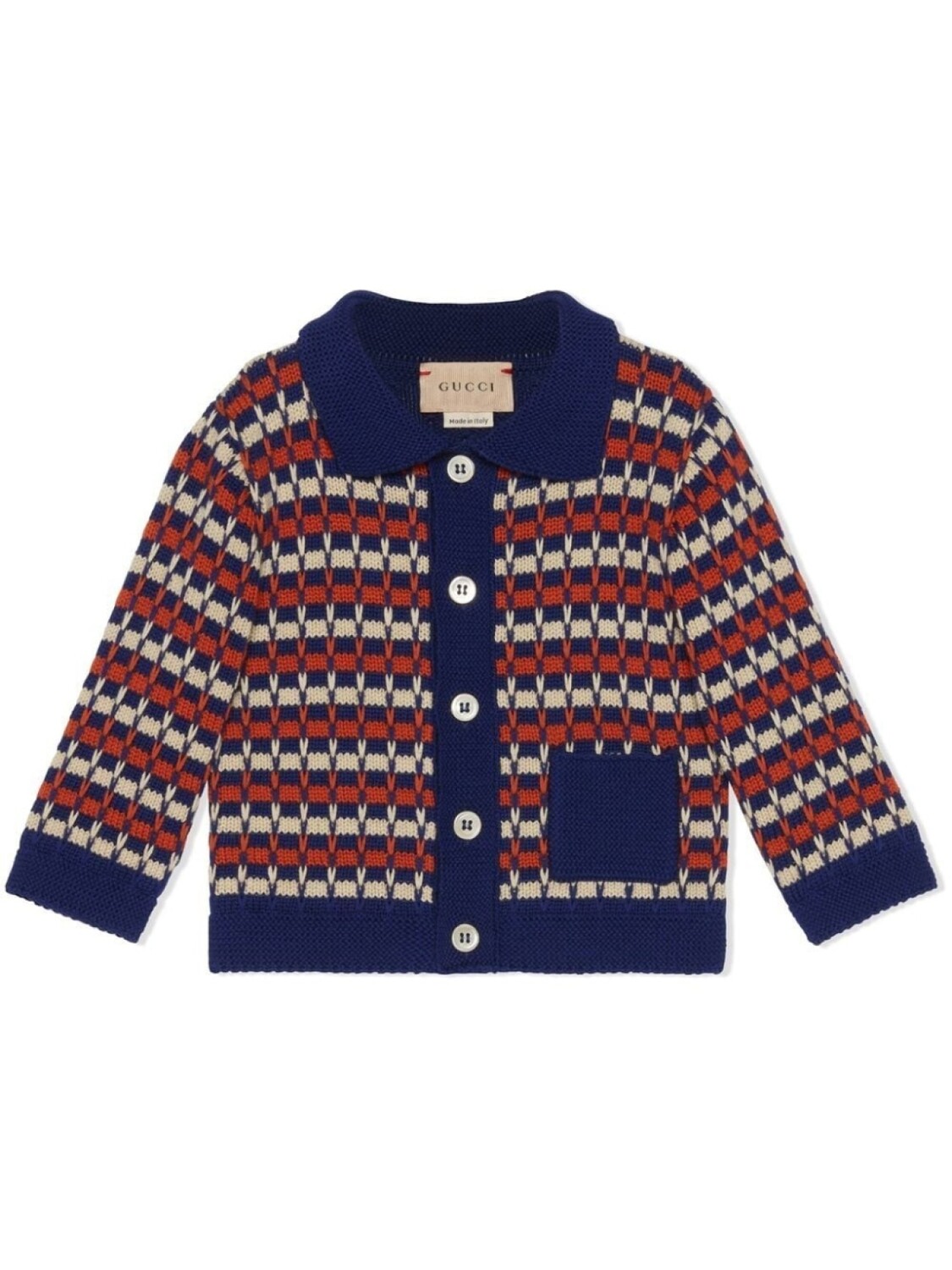 

Gucci Kids кардиган в полоску, синий