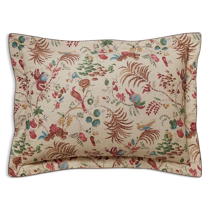 

Подушка Maren Cotton Percale Standard Sham Ralph Lauren, коричневый/бежевый