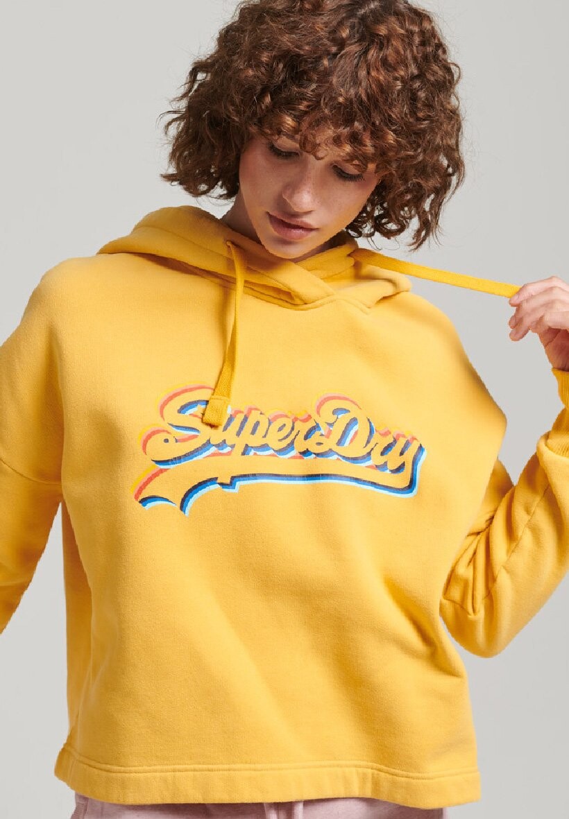 

Толстовка с капюшоном Superdry, желтый