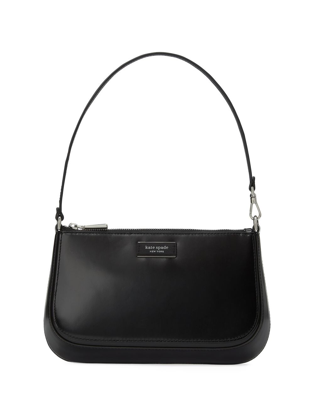 

Кожаная мини-клатч Sam Icon Spazzolato kate spade new york, черный