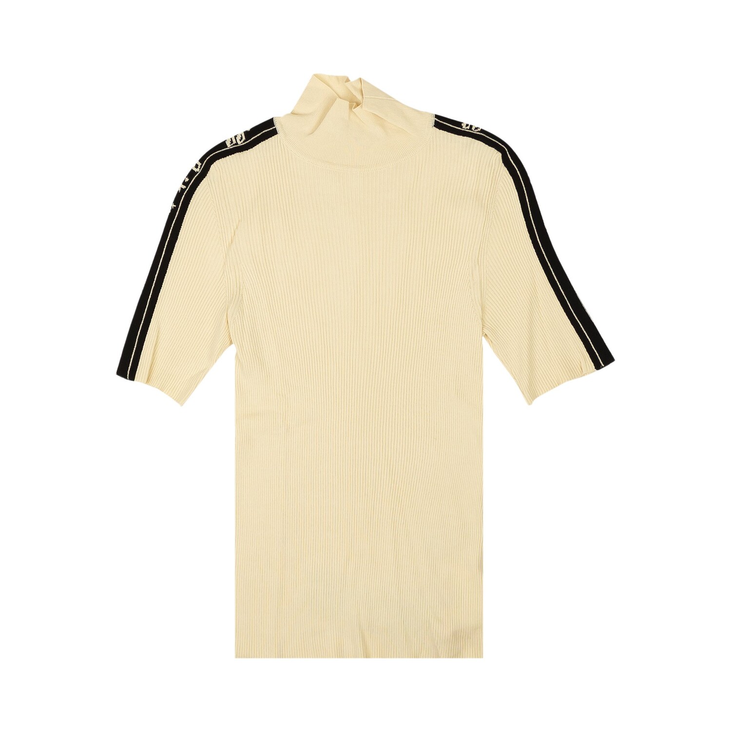 

Off-White Водолазка с короткими рукавами и логотипом, цвет Бежевый