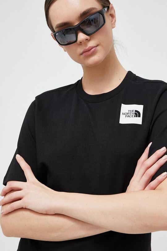 

Хлопковая футболка The North Face, черный