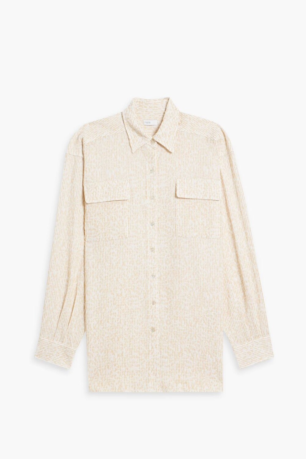 

Марлевая рубашка с вышивкой Rosetta Getty, цвет Off-white