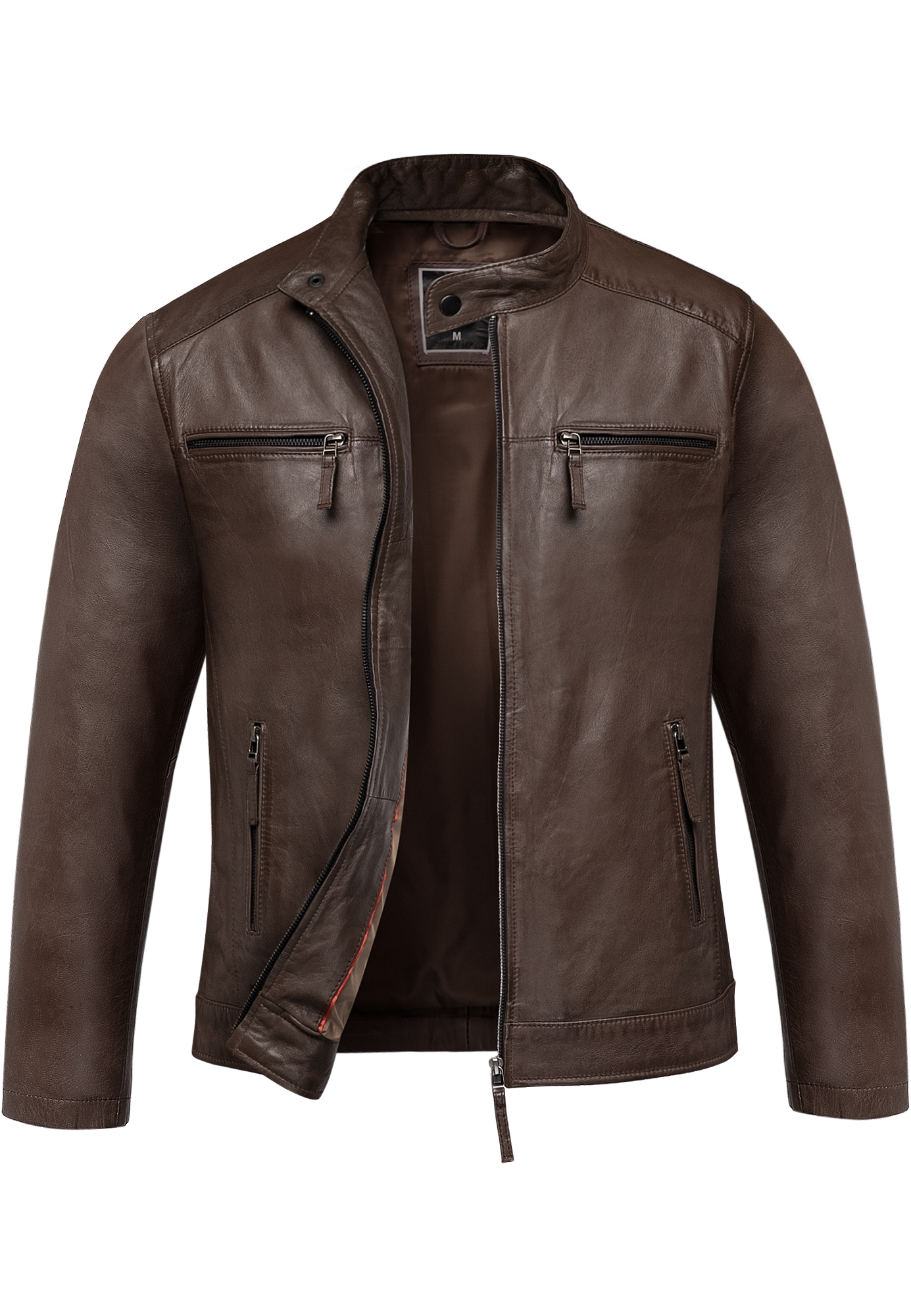 Кожаная куртка Amaci&Sons CICERO, коричневый