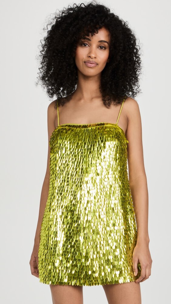 

Платье Retrofête Nara Sequin, лаймовый