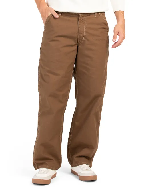 

Постиранные рабочие брюки Duck Dungaree Carhartt, коричневый