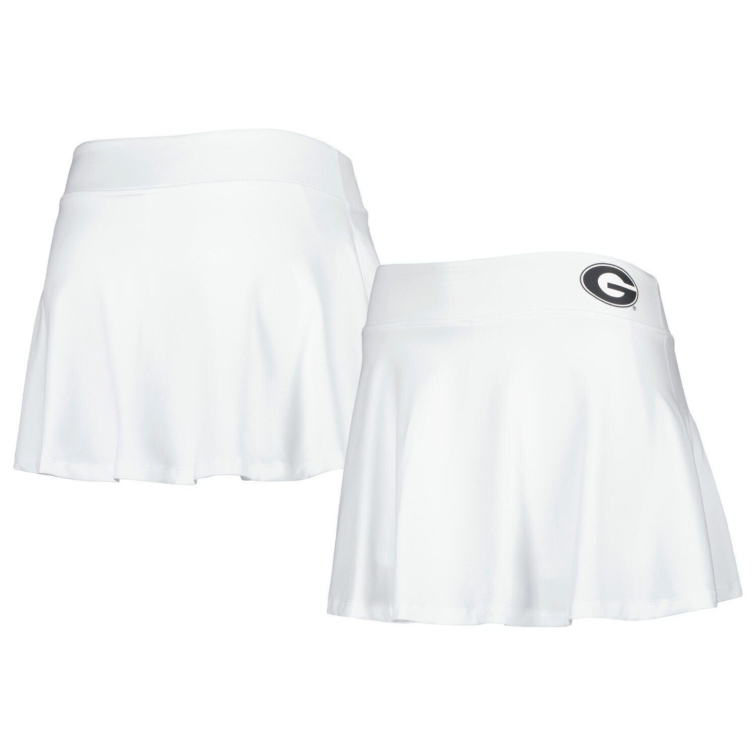 

Женская струящаяся юбка ZooZatz White Georgia Bulldogs