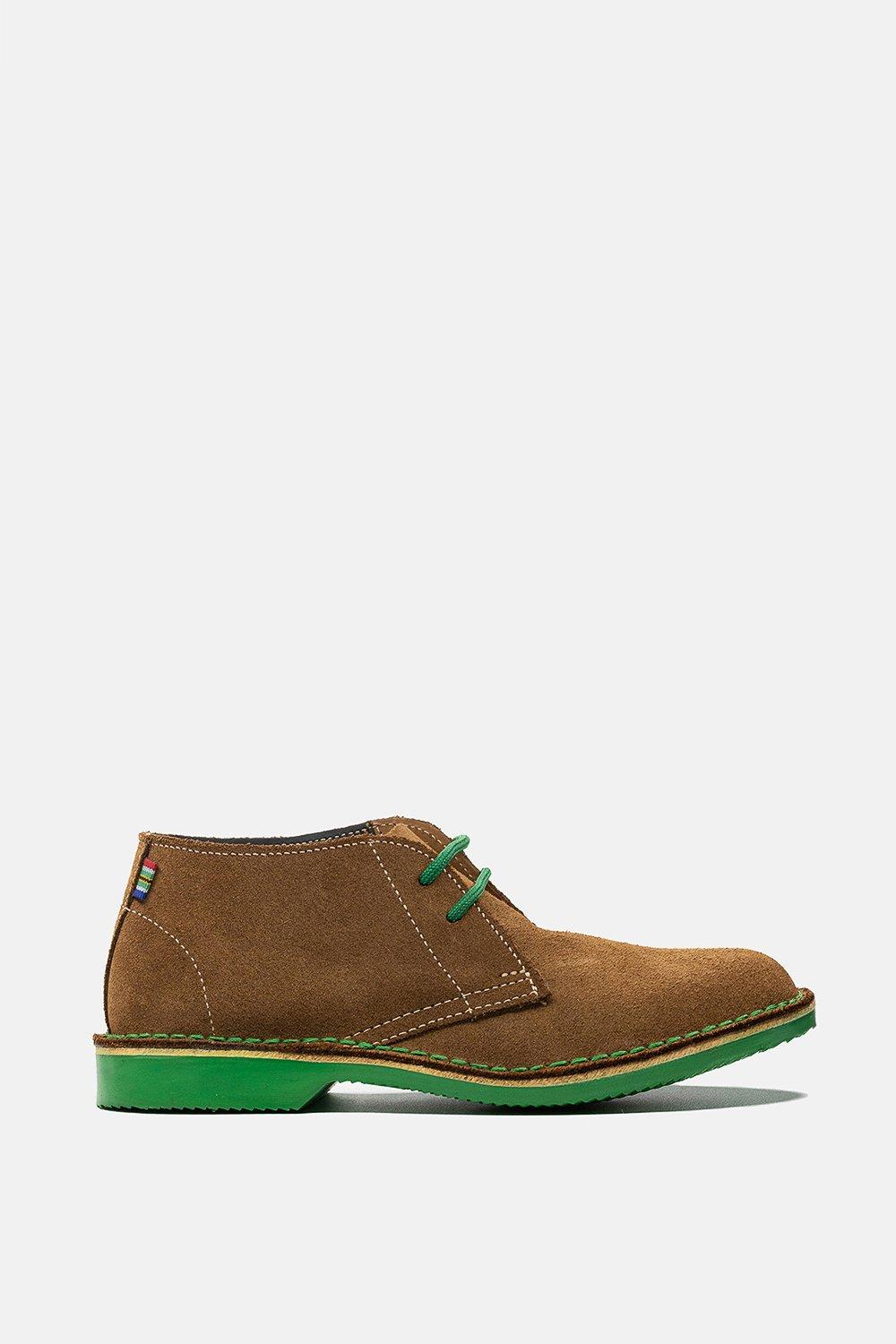 Замшевые ботинки дезерты Heritage Veldskoen Shoes, зеленый