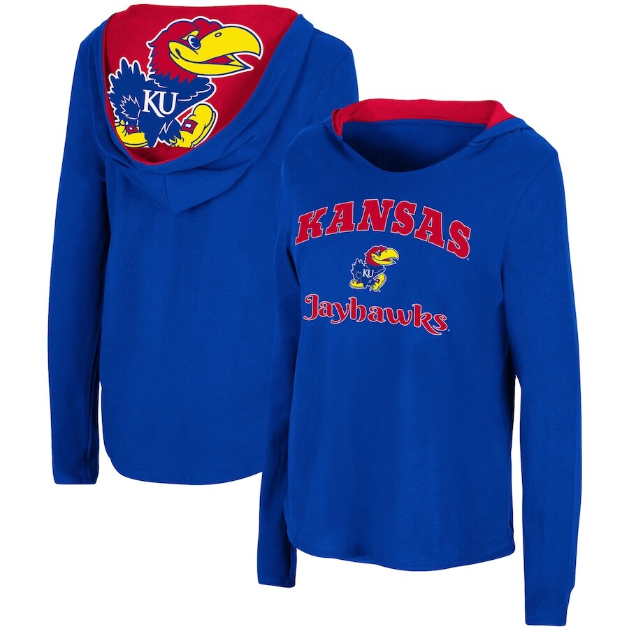 

Футболка с длинным рукавом Colosseum Kansas Jayhawks, роял