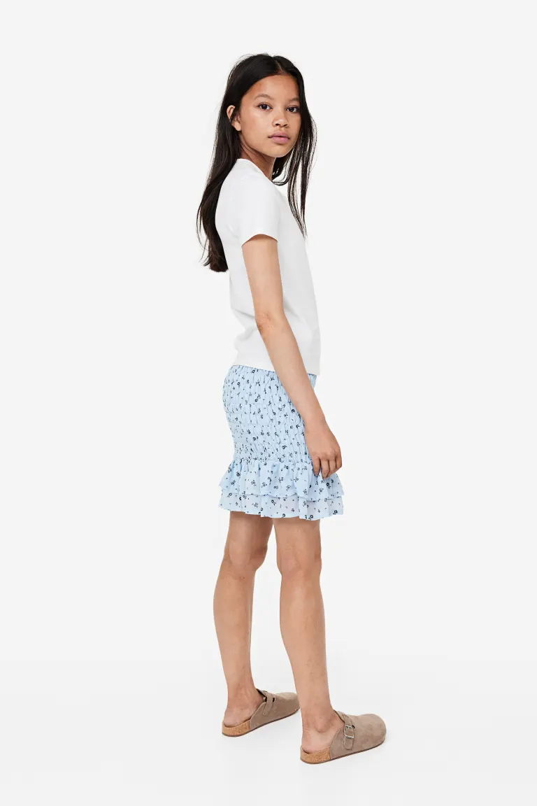 

Юбка из шифона со сборками H&M, синий