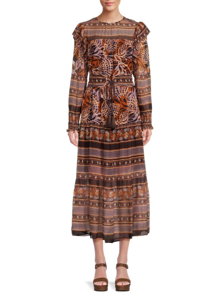 

Платье миди Gracie Orchid Marie Oliver, цвет Brown Multicolor