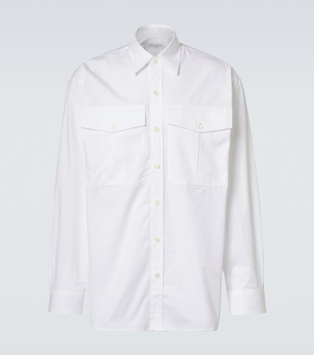 

Рубашка из хлопка Dries Van Noten, белый