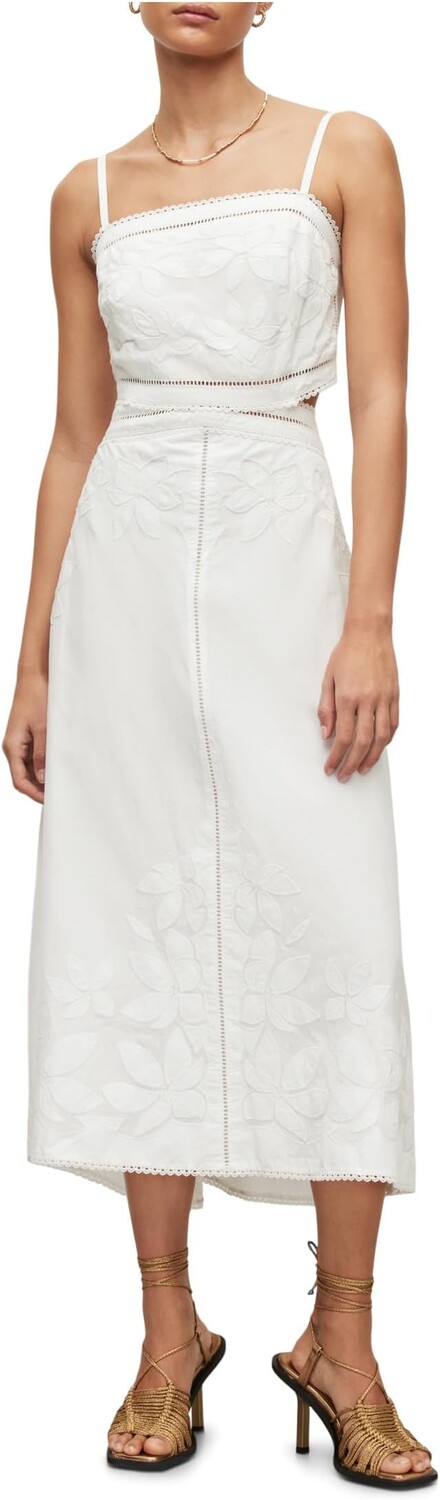 

Платье Мала Бродери AllSaints, цвет Chalk White