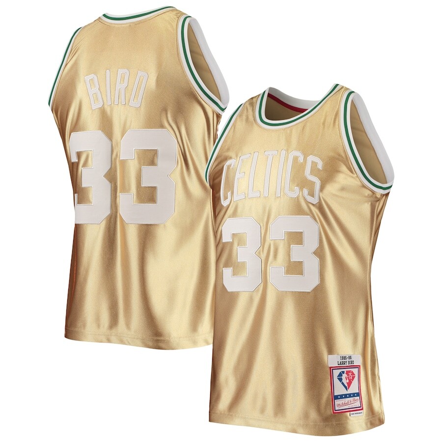 

Джерси Mitchell & Ness Boston Celtics, золотой