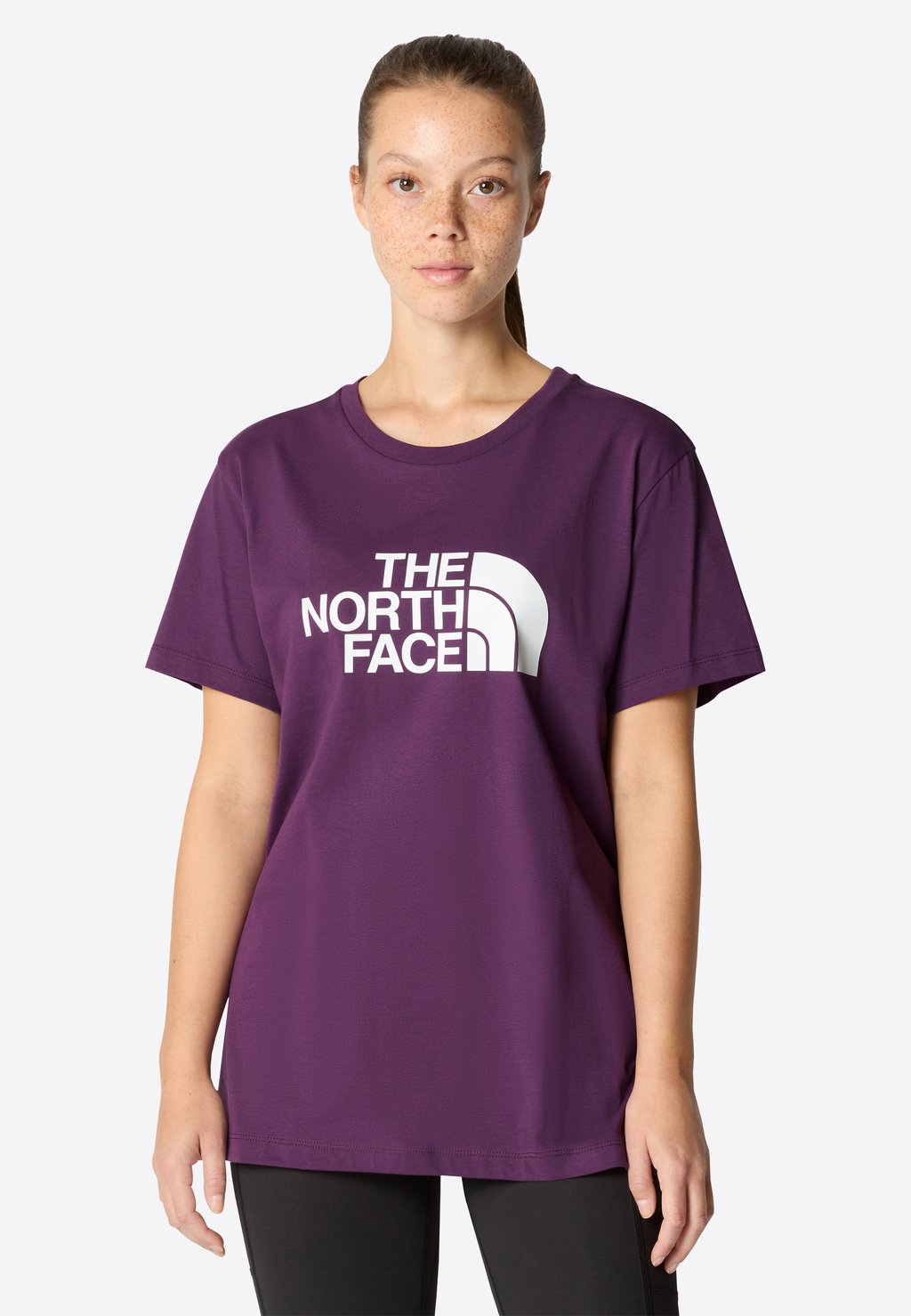 Футболка с принтом RELAXED EASY The North Face, цвет black currant purple
