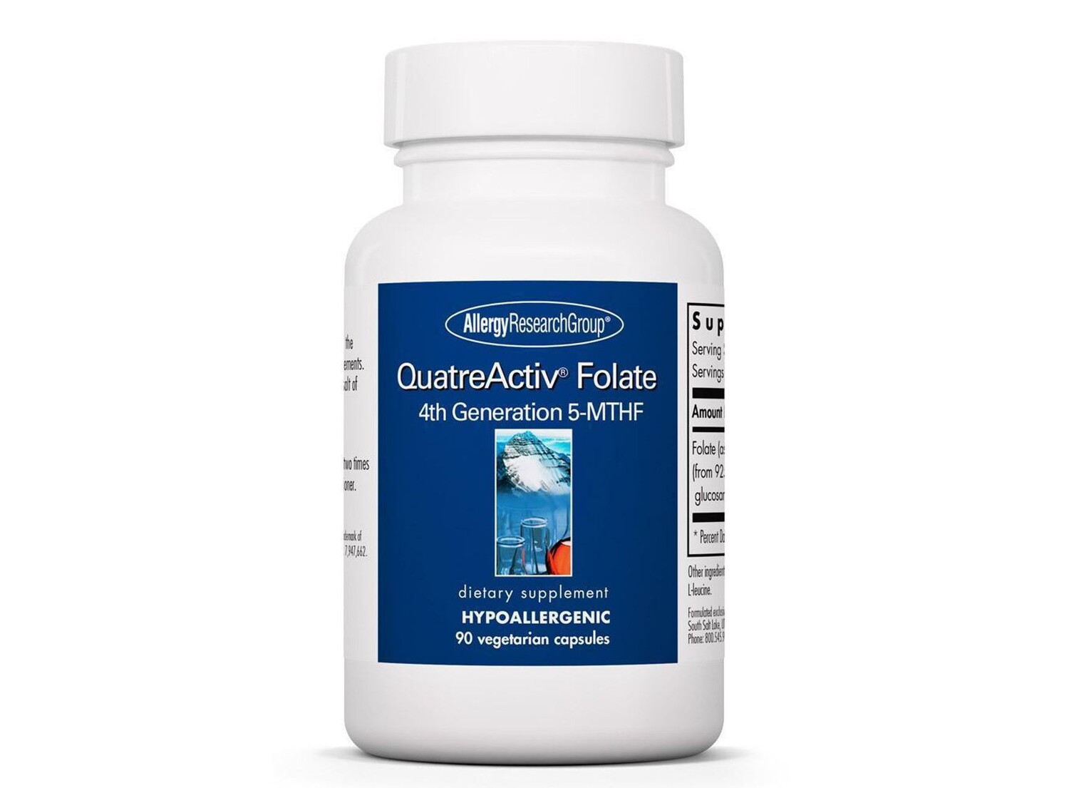 

Allergy Research Group, QuatreActiv Folate, 90 вегетарианских капсул ARG