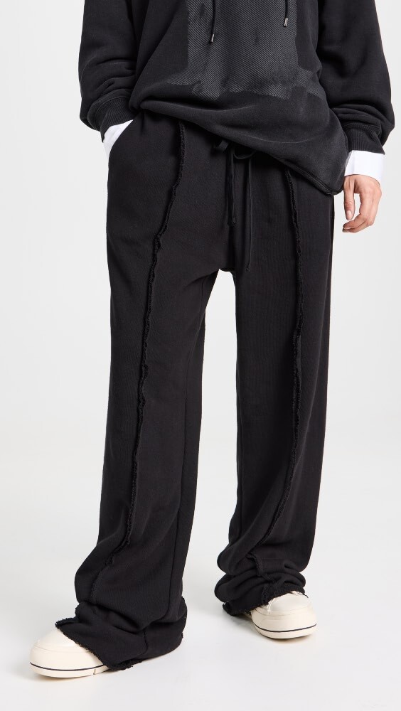 

Спортивные брюки R13 Exposed Seam Wide Leg, черный