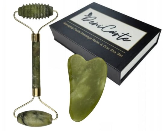 

Гофрированный роликовый массажер + бокс-набор Gua Sha Deni Carte