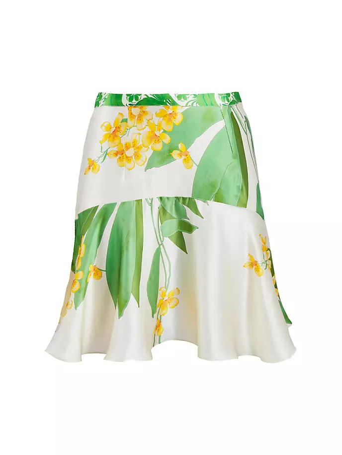 Шелковая юбка St. Lucia Donna Secret Mission, цвет tropical green