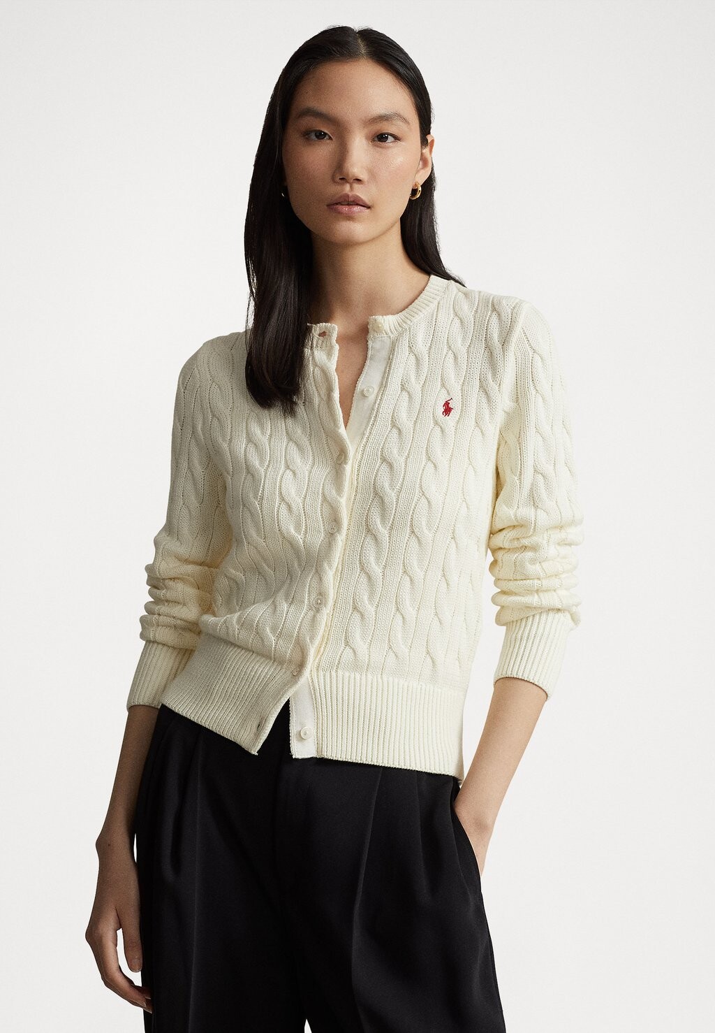 

Кардиган Polo Ralph Lauren КАРДИГАН С ДЛИННЫМ РУКАВОМ, цвет parchment cream