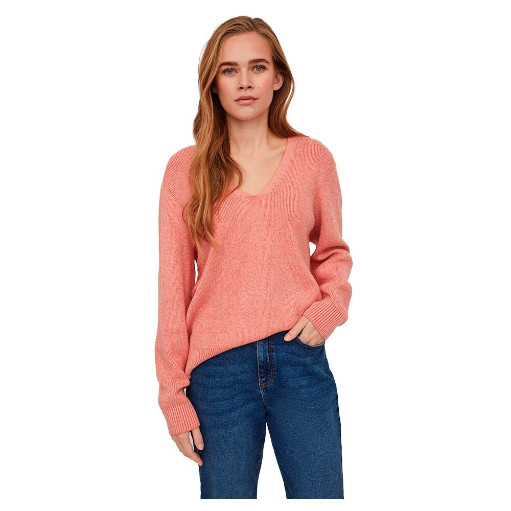 

Свитер Vila Ril Multi V Neck, оранжевый