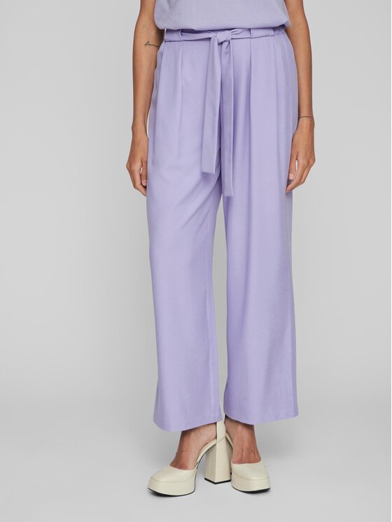 Тканевые брюки стандартного кроя Vila, фиолетовый