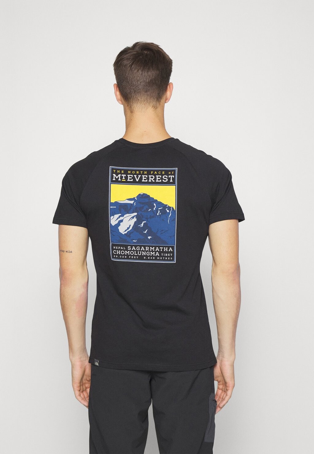 

Футболка с принтом ФУТБОЛКА The North Face, черный/золотой саммит